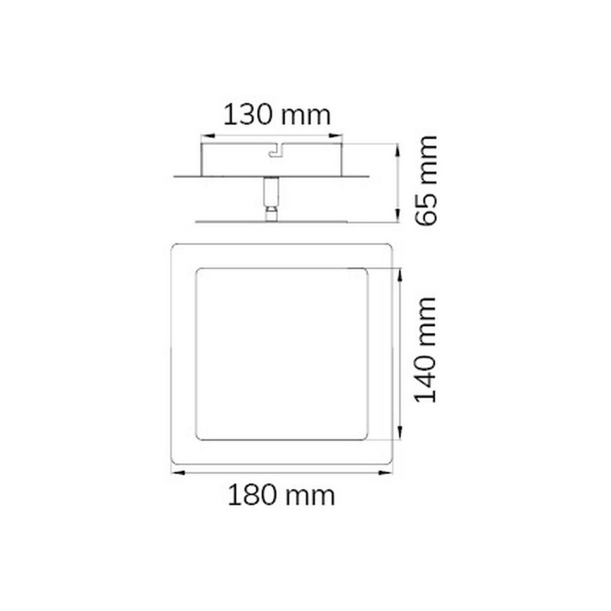 Wofi 451401709000 - LED Kinkiet FEY LED/8W/230V matowy chrom