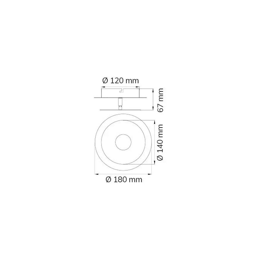 Wofi 451901709000 - LED Kinkiet AFIR LED/6W/230V matowy chrom