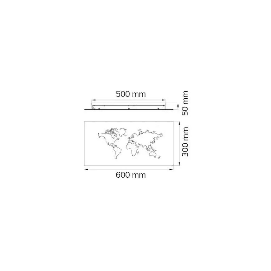 Wofi 4556.01.50.9600 - LED Dekoracyjne oświetlenie ścienne LINDA LED/26W/230V 3000K
