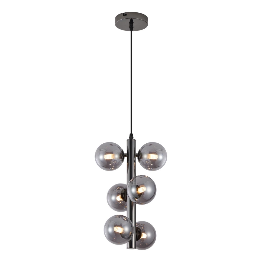 Wofi 6014-605W - LED Żyrandol na lince VILLA 6xG9/3W/230V czarny