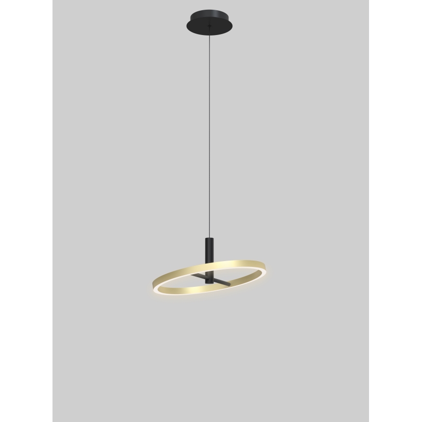 Wofi 6016-104L - LED Ściemnialny żyrandol na lince BREST LED/19W/230V czarny/złoty