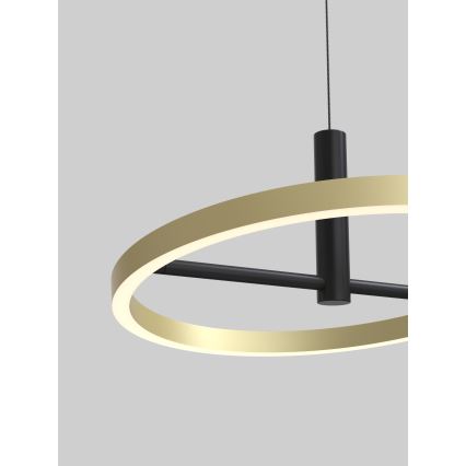 Wofi 6016-104L - LED Ściemnialny żyrandol na lince BREST LED/19W/230V czarny/złoty