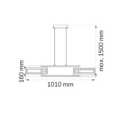 Wofi 6133.03.64.9000 - LED Żyrandol ściemnialny na lince MURIEL LED/26W/230V