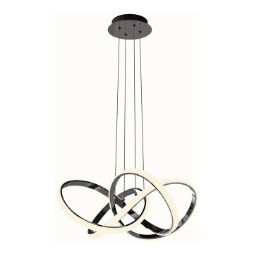 Wofi 6134-105L - LED Żyrandol ściemnialny na lince INDIGO LED/50W/230V czarny/chrom błyszczący