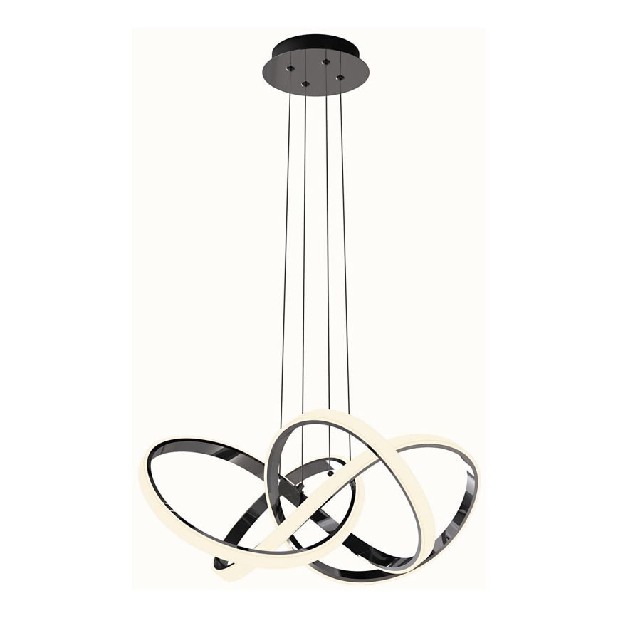 Wofi 6134-105L - LED Żyrandol ściemnialny na lince INDIGO LED/50W/230V czarny/chrom błyszczący