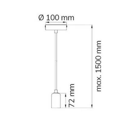 Wofi 6200.01.64.7000 - Żyrandol na lince DRESS 1xE27/60W/230V