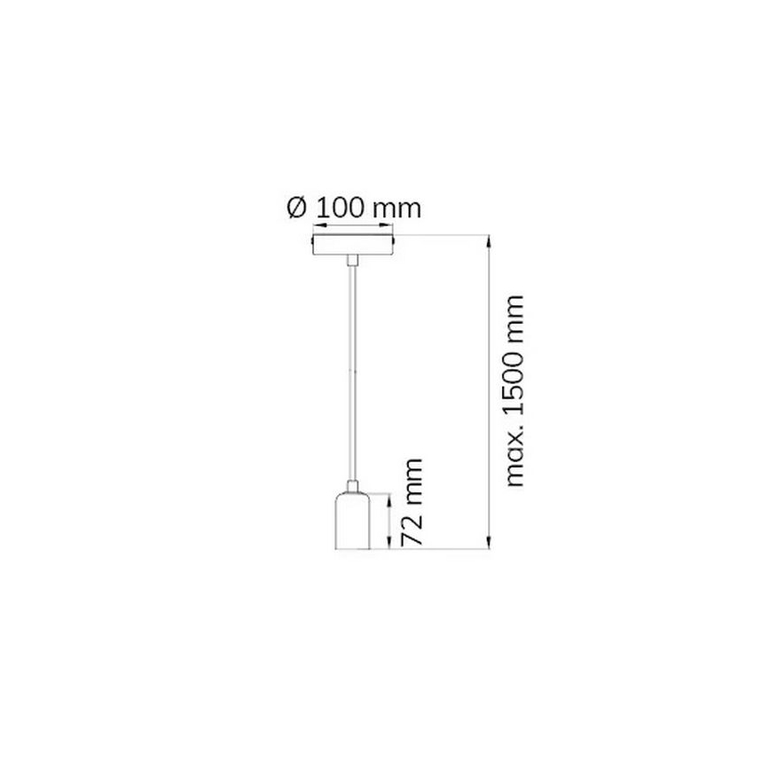 Wofi 6200.01.64.7000 - Żyrandol na lince DRESS 1xE27/60W/230V