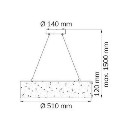 Wofi 6370.01.70.7000 - LED Żyrandol na lince LEIKA LED/21W/230V