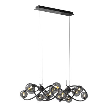 Wofi 7014-1405 - LED Żyrandol na lince NANCY 14xG9/3,5W/230V czarny/chrom błyszczący