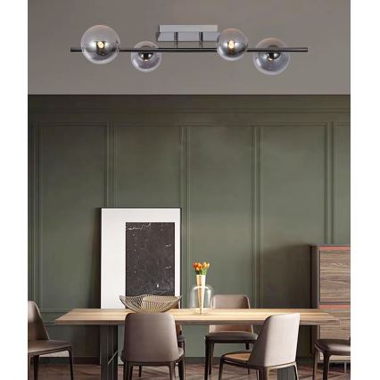 Wofi 7014-405W - LED Żyrandol natynkowy VILLA 4xG9/3W/230V czarny