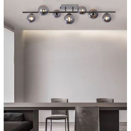 Wofi 7014-705W - LED Żyrandol natynkowy VILLA 7xG9/3W/230V czarny