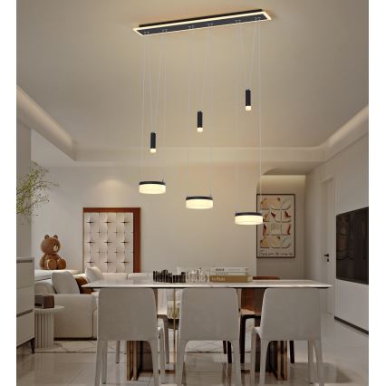 Wofi 7054-702 - LED Żyrandol ściemnialny na lince JESSE LED/27,5W/230V czarne