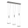 Wofi 7263.06.54.6000 - LED Żyrandol ściemnialny na lince JETTE 3xLED/7,5W/230V + 3xLED/1W