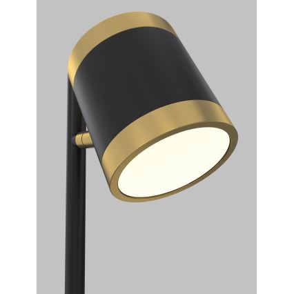 Wofi 8003-104S - LED Lampa stołowa ściemnialna TOULOUSE LED/10W/230V czarne/złoty