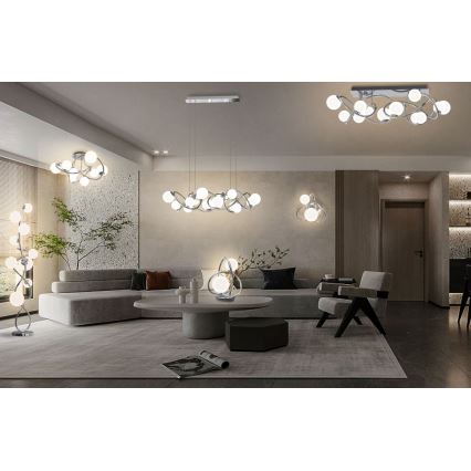 Wofi 8014-207 - LED Lampa stołowa NANCY 2xG9/3,5W/230V chrom błyszczący