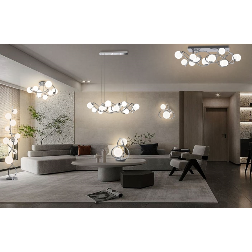 Wofi 8014-207 - LED Lampa stołowa NANCY 2xG9/3,5W/230V chrom błyszczący