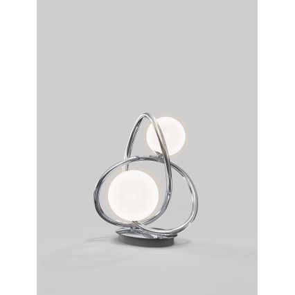 Wofi 8014-207 - LED Lampa stołowa NANCY 2xG9/3,5W/230V chrom błyszczący
