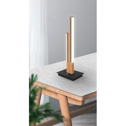 Wofi 8031-206 - Lampa stołowa LED PALERMO LED/10,5W/230V drewno kauczukowe