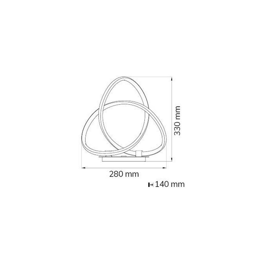 Wofi 8134.01.88.9000 - LED Ściemnialna lampa stołowa INDIGO LED/19W/230V