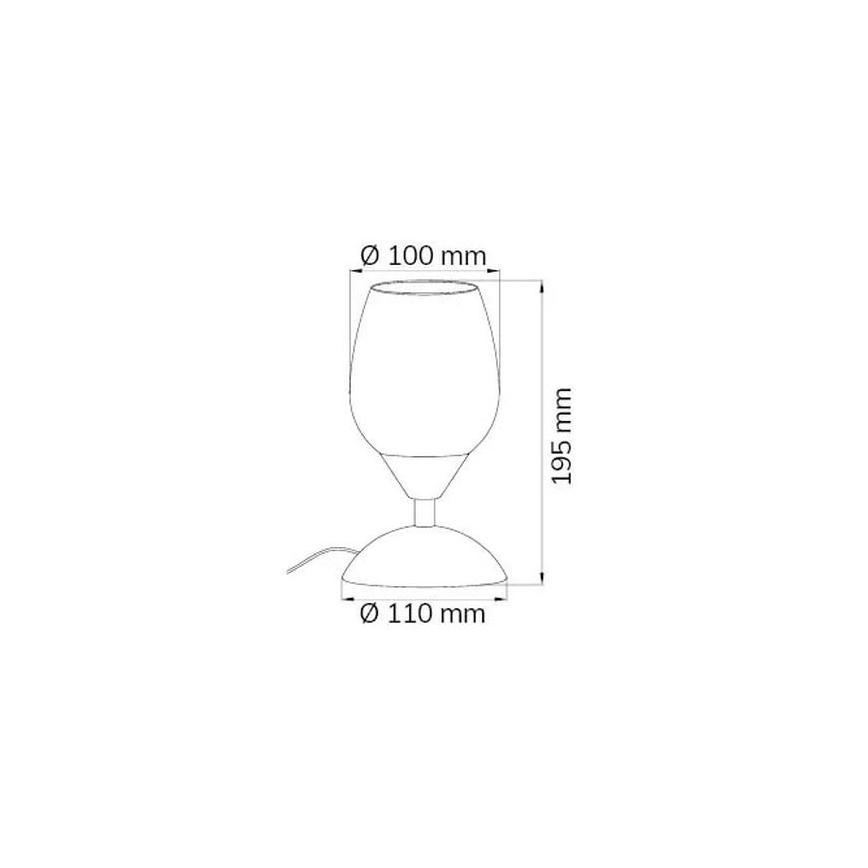 Wofi 814101640500 - Ściemnialna dotykowa lampa stołowa FLAME 1xE14/60W/230V