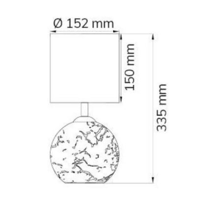 Wofi 8149.02.70.6006 - Lampa stołowa CARMEN 1xE14/40W/230V + 1xG9/10W srebrny