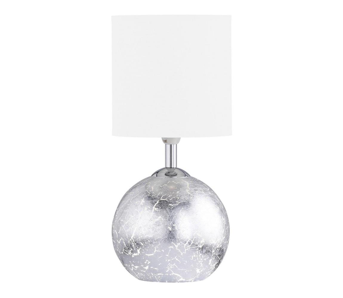 Wofi 8149.02.70.6006 - Lampa stołowa CARMEN 1xE14/40W/230V + 1xG9/10W srebrny