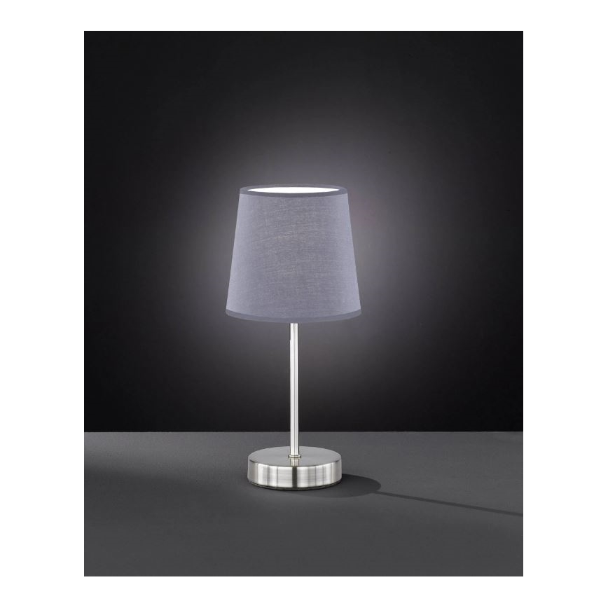 Wofi 8324.01.50.0000 - Lampa stołowa CESENA 1xE14/42W/230V szary