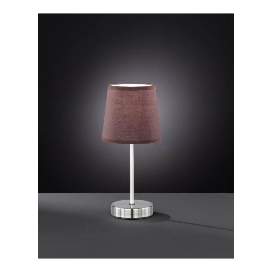 Wofi 8324.01.51.0000 - Lampa stołowa CESENA 1xE14/42W/230V brązowy