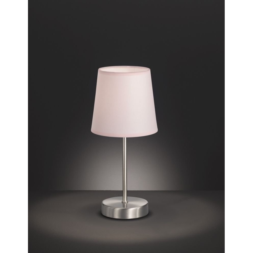 Wofi 8324.01.94.8000 - Lampa stołowa CESENA 1xE14/42W/230V różowa