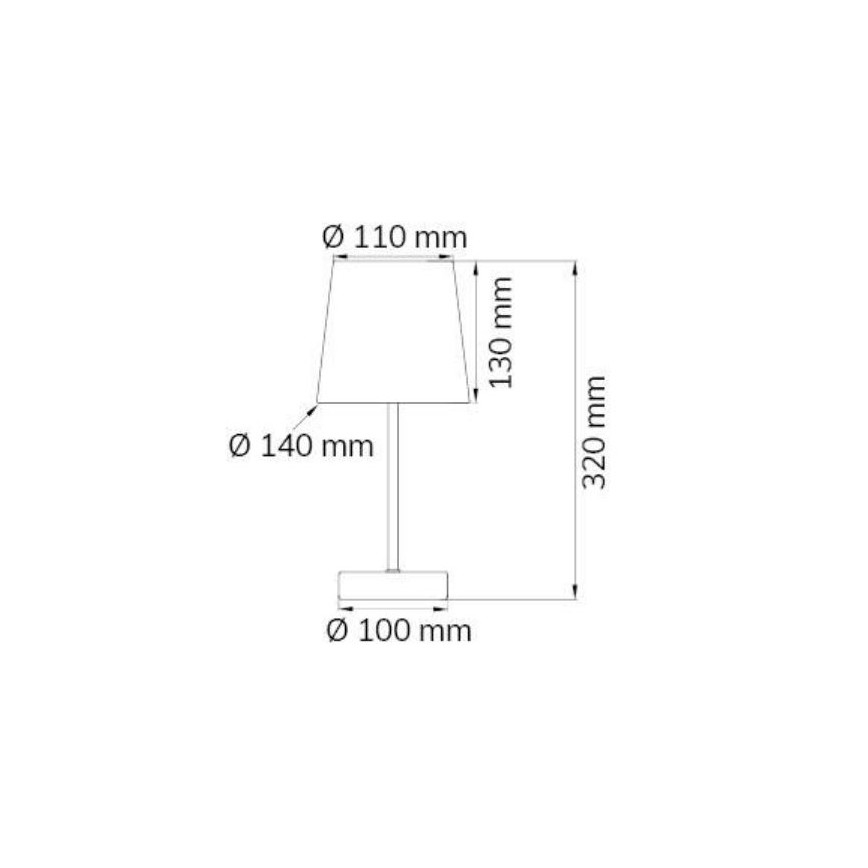 Wofi 8324.01.94.8000 - Lampa stołowa CESENA 1xE14/42W/230V różowa
