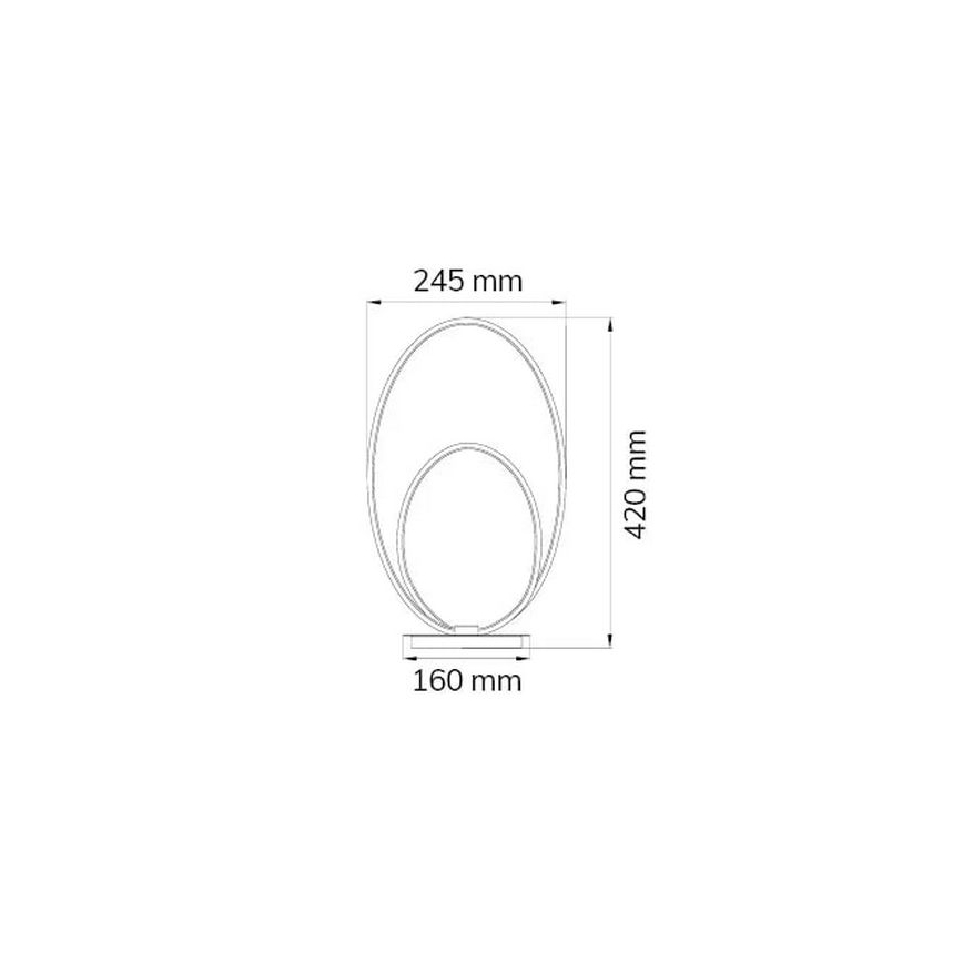 Wofi 8762.01.06.9000 - LED Ściemnialna lampa stołowa NIA LED/16W/230V biała