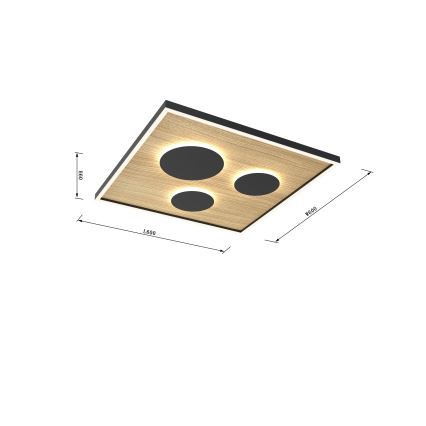 Wofi 9012-306L - LED Plafon ściemnialny DIJON LED/40W/230V