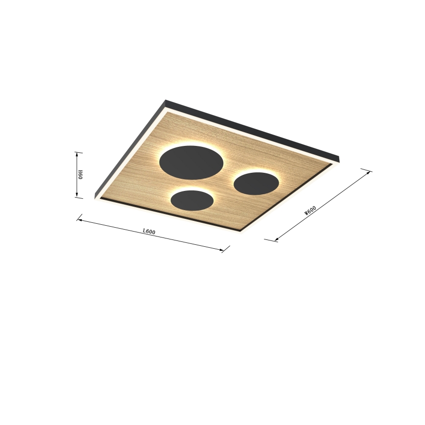 Wofi 9012-306L - LED Plafon ściemnialny DIJON LED/40W/230V