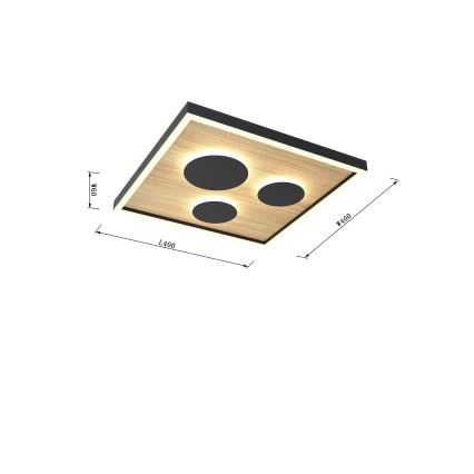 Wofi 9012-306S - LED regulowane oświetlenie sufitowe DIJON LED/26W/230V