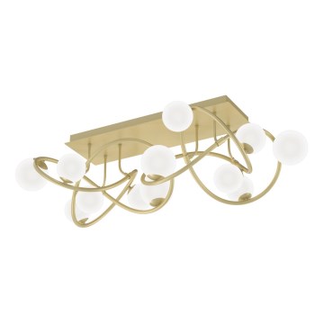 Wofi 9014-1201 - LED Żyrandol natynkowy NANCY 12xG9/3,5W/230V złoty/biały