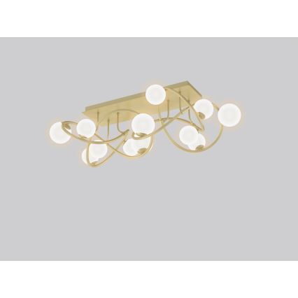 Wofi 9014-1201 - LED Żyrandol natynkowy NANCY 12xG9/3,5W/230V złoty/biały