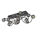 Wofi 9014-1205 - LED Żyrandol natynkowy NANCY 12xG9/3,5W/230V czarny/chrom błyszczący