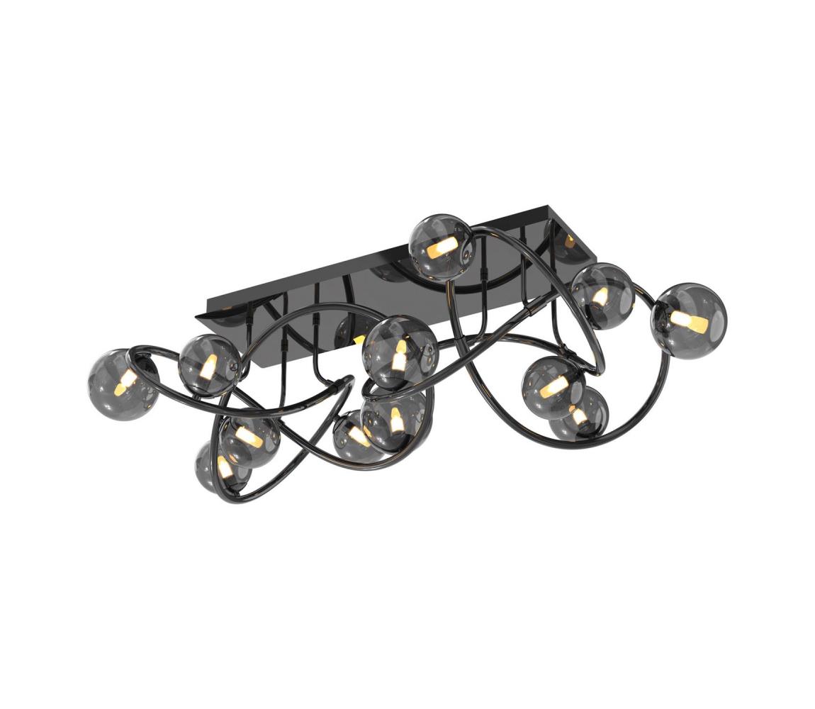 Wofi 9014-1205 - LED Żyrandol natynkowy NANCY 12xG9/3,5W/230V czarny/chrom