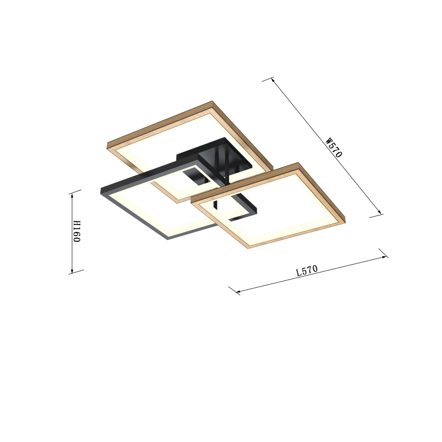 Wofi 9022-306S - LED Plafon ściemnialny MATERA LED/40W/230V