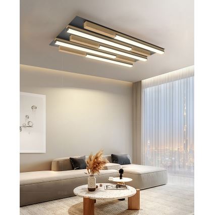 Wofi 9031-506S  - LED Plafon ściemnialny PALERMO LED/34W/230V kauczukowiec