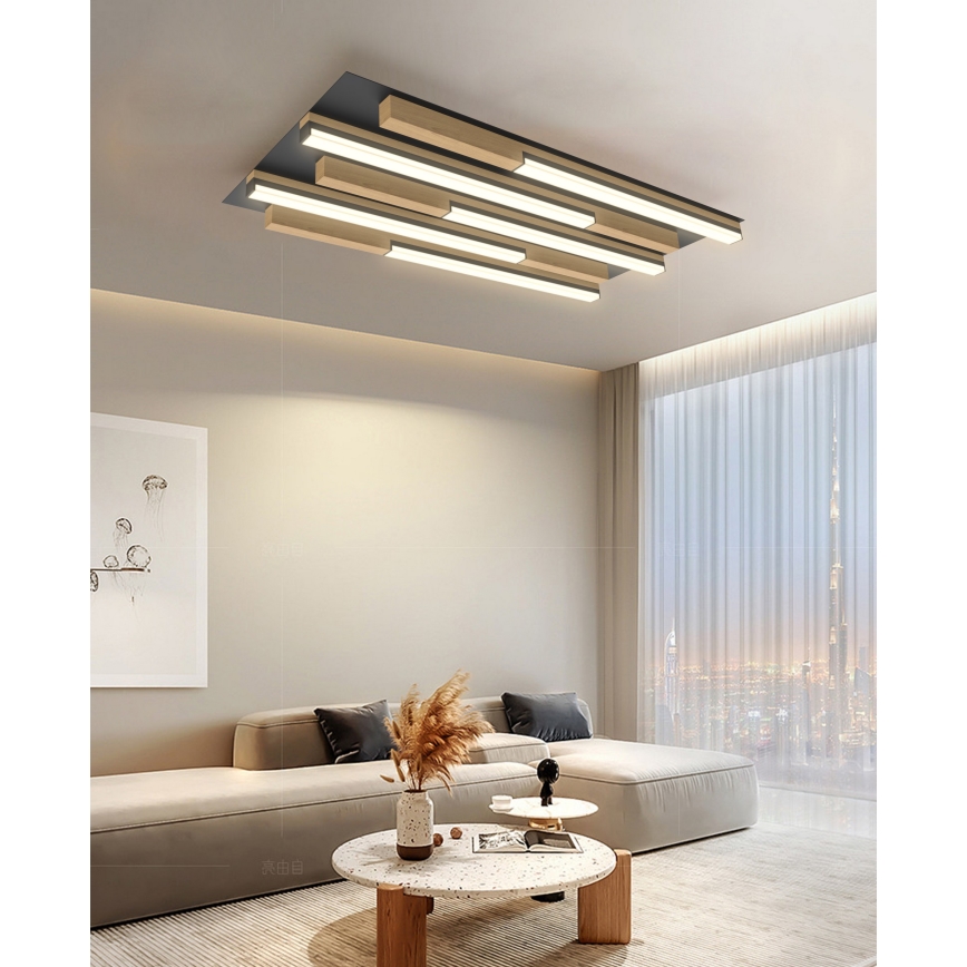 Wofi 9031-506S  - LED Plafon ściemnialny PALERMO LED/34W/230V kauczukowiec