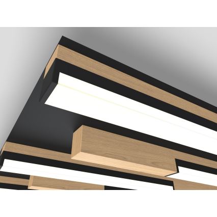 Wofi 9031-606 - LED regulowane oświetlenie sufitowe PALERMO LED/26W/230V kauczukowiec