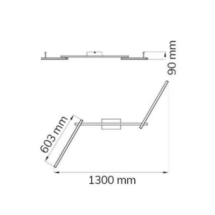 Wofi 9163.03.01.0000 - LED Żyrandol natynkowy CLAY 3xLED/10W/230V