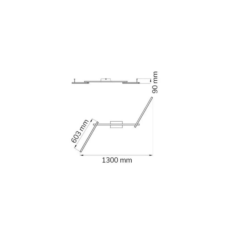 Wofi 9163.03.01.0000 - LED Żyrandol natynkowy CLAY 3xLED/10W/230V
