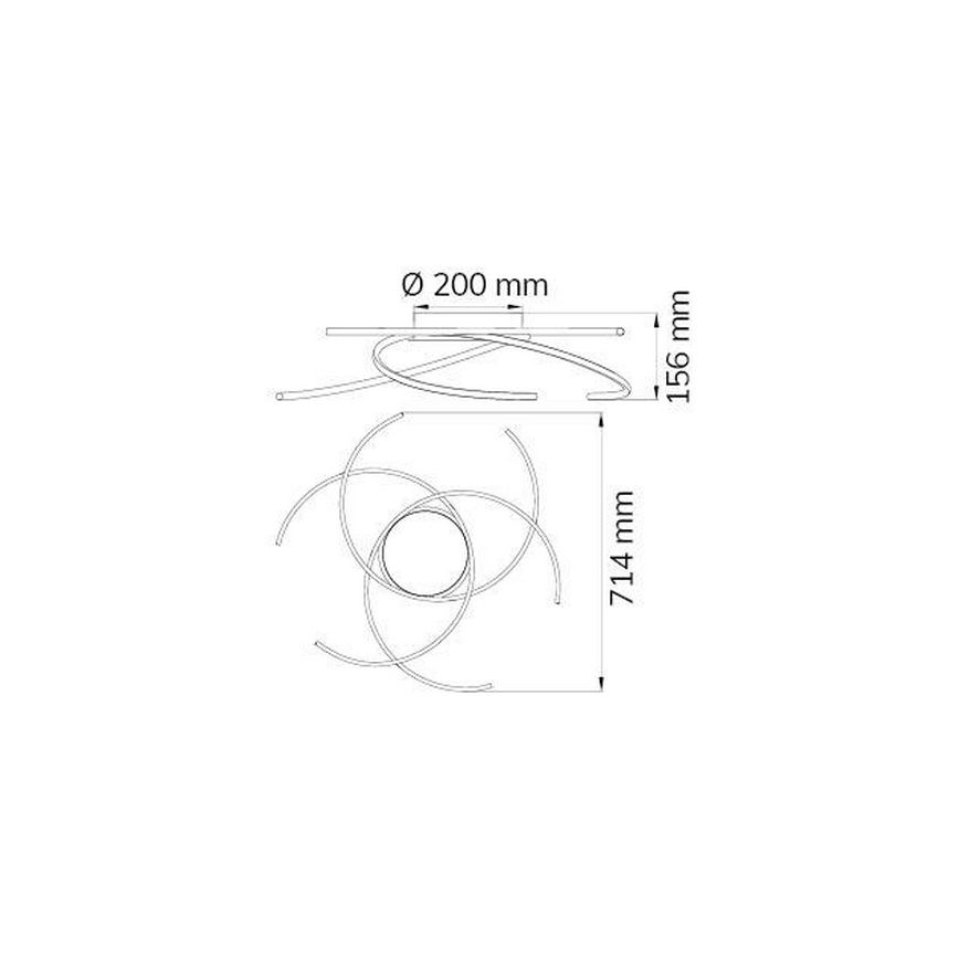 Wofi - LED Plafon JULS LED/24W/230V
