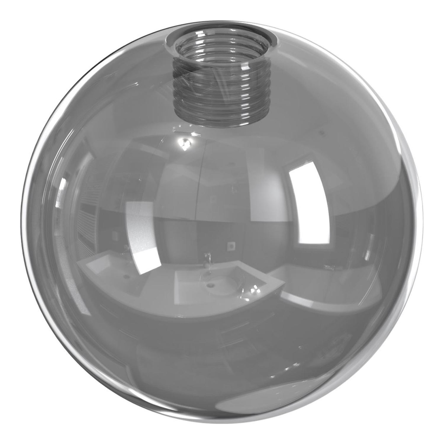 Wofi - Szkło zamienne do żyrandoli, lamp stołowych, podłogowych i kinkietów VILLA śr. 8 cm szare