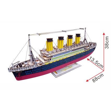 Woodcraft - Drewniane 3D puzzle Titanic