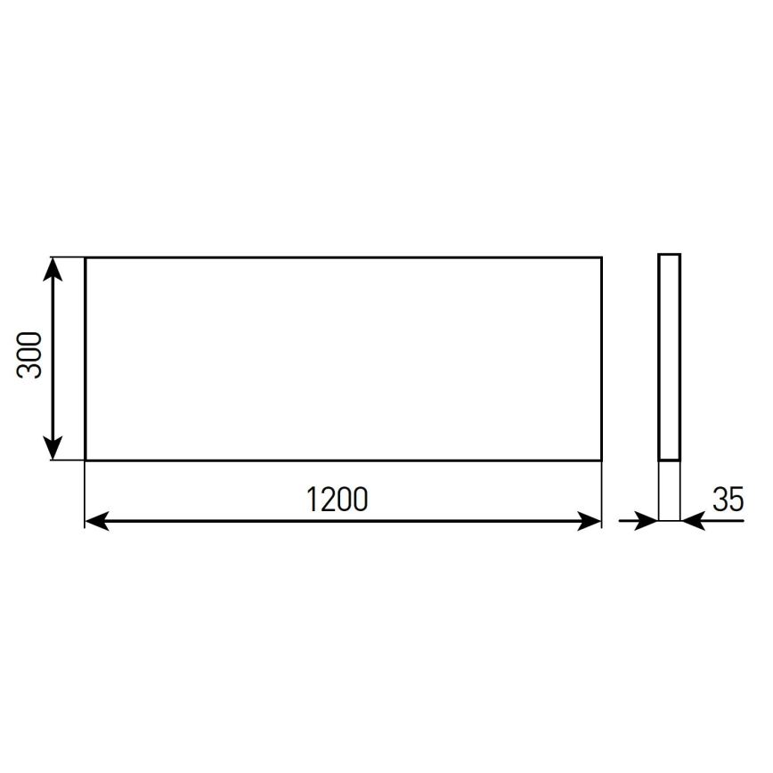 Ściemnialny wpuszczany panel sufitowy LED do łazienki STELLA LED/28/32/36/40W/230V 30x120 cm CRI 90 IP44 biały