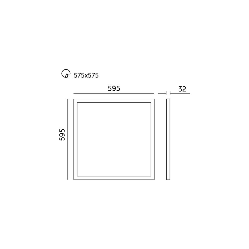 Wpuszczany panel sufitowy LED DAVRO LED/40W/230V 4000K 59,5x59,5 cm biały