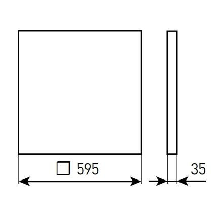 LED Ściemnialny łazienkowy panel sufitowy wpuszczany STELLA LED/28/32/36/40W/230V 59,5x59,5 cm CRI 90 IP44 biały